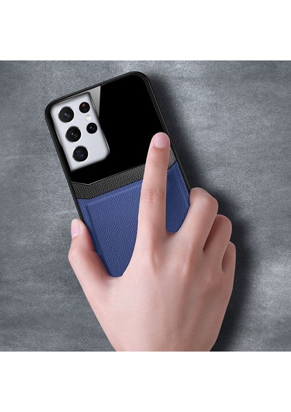 Samsung Galaxy S22 Ultra Uyumlu Zebana Lens Pu Deri Kılıf fırsatları