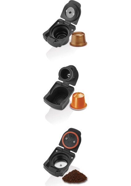 Kıwı Kcm-7597 Kapsül Kahve Makinesi Kırmızı