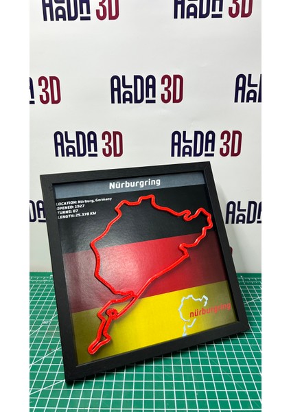 Nürburgring Tablo Ahşap Poster Dekoratif modelleri