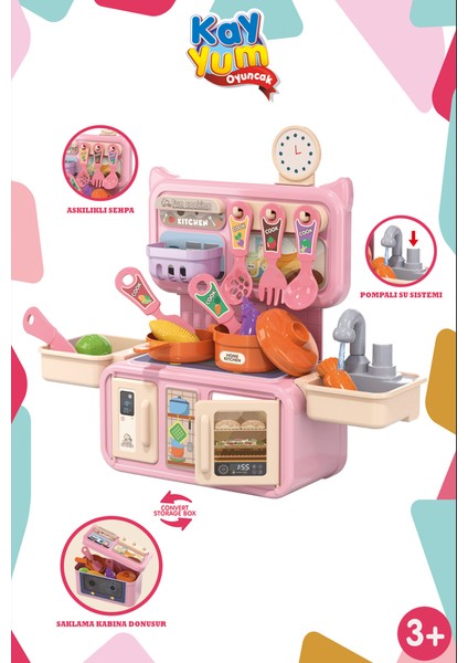 Musluklu Sulu Mini Mutfak Seti Mutfak Oyuncağı fiyatları