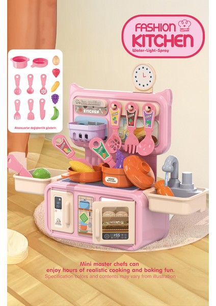 Musluklu Sulu Mini Mutfak Seti Mutfak Oyuncağı modelleri