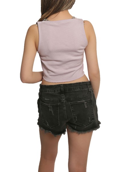 Basıc Askılı Crop T Shırt Body fırsatları