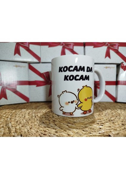 Kocamda Kocam Yeni Dijital Baskı Kupa Bardak Kişiye Özel Hediyelik
