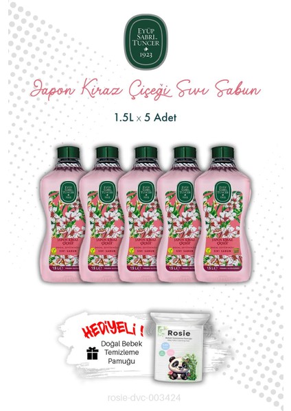 Japon Kiraz Çiçeği X5 1.5 lt Sıvı Sabun Eyüp Sabri Tuncer ve Rosıe fiyatları