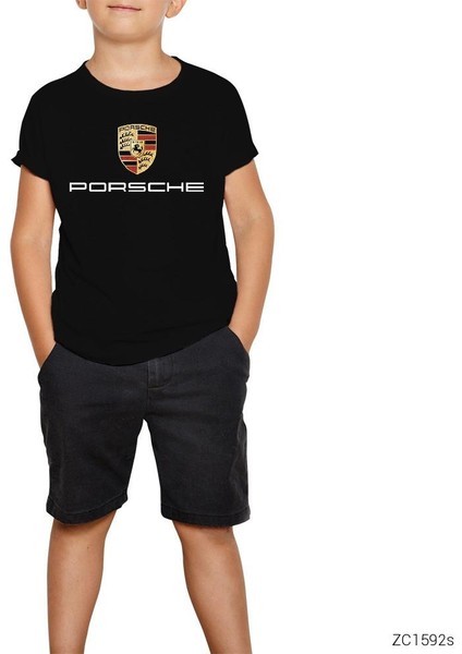 Porsche Siyah Çocuk Tişört fiyatları