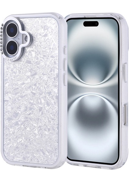 Apple iPhone 16 Uyumlu Kılıf Taşlı Tasarımlı Zore Kapi Kapak