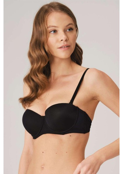 Anıl 3241 Balenli Destekli Dolgulu Askısız Straplez Günlük Klasik T-Shirt Sütyeni modelleri