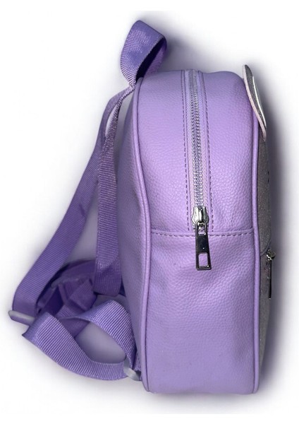 Kız Çocuk Sırt Çantası Lila Renk Simli Sevimli Desenli Nakışlı fırsatları