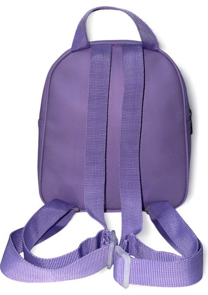 Kız Çocuk Sırt Çantası Lila Renk Simli Sevimli Desenli Nakışlı indirimleri