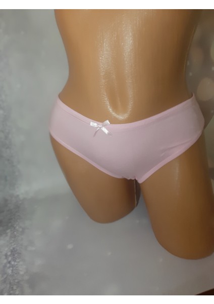 Pembe %92 Coton Pamuk Rahat Kullanışlı Yumuşak Düz Kadın Penye Külot fiyatları