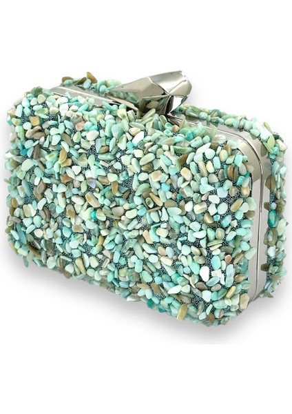 Mini Boy Doğal Taş Abiye Çanta Gelin Çantası Abiye Çanta Gece Çantası Portföy Clutch Mezuniyet