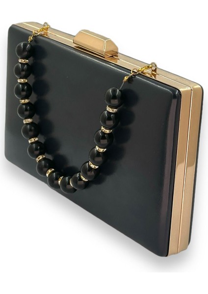 Lacivert Renk Abiye Çanta Incili Abiye Çanta Portföy Çanta Portföy Clutch Düğün Nişan