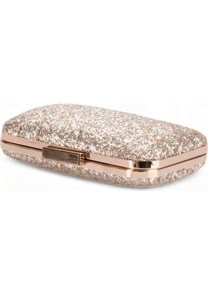 Altın Gold Dore Renk Pullu Pul Payet Çanta Gece Çantası Abiye Çanta Portföy Clutch