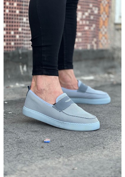 Gri Triko Babet Erkek Casual Ayakkabı