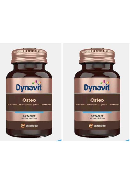 Osteo Kalsiyum , Magnezyum ,çinko, Bor, Bakır, Selenyum, Vitamin D3 2 Adet
