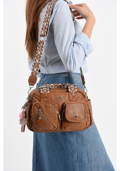 Y.s.deri Kadın Omuz Çantası 33*25 cm Vegan Deri Kol Çantası Işıklı Aksesuar Çapraz Askılı Postacı modelleri