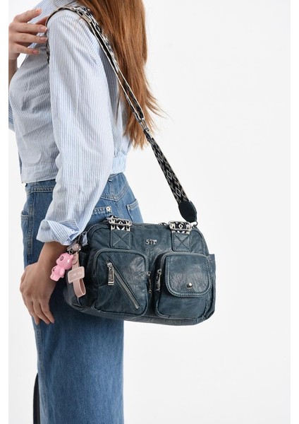 Y.s.deri Kadın Omuz Çantası 33*25 cm Vegan Deri Kol Çantası Işıklı Aksesuar Çapraz Askılı Postacı fiyatları