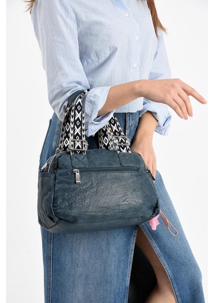 Y.s.deri Kadın Omuz Çantası 33*25 cm Vegan Deri Kol Çantası Işıklı Aksesuar Çapraz Askılı Postacı fırsatları