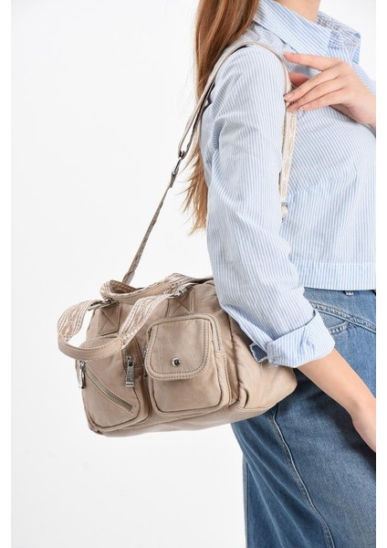 Y.s.deri Kadın Omuz Çantası 33*25 cm Vegan Deri Kol Çantası Işıklı Aksesuar Çapraz Askılı Postacı fiyatları