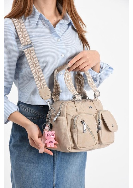 Y.s.deri Kadın Omuz Çantası 33*25 cm Vegan Deri Kol Çantası Işıklı Aksesuar Çapraz Askılı Postacı modelleri