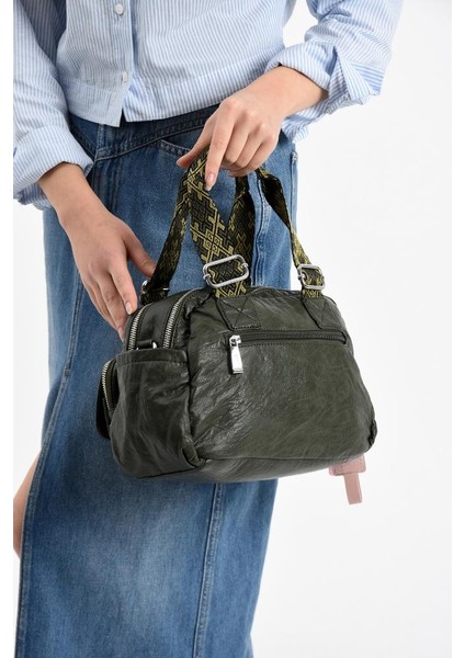 Y.s.deri Kadın Omuz Çantası 33*25 cm Vegan Deri Kol Çantası Işıklı Aksesuar Çapraz Askılı Postacı fırsatları