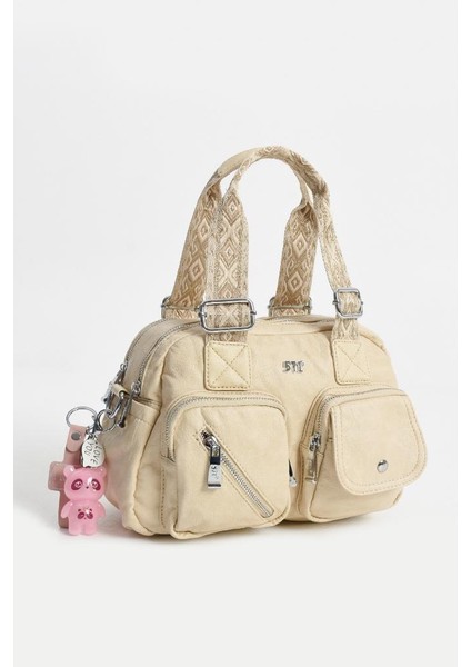 Y.s.deri Kadın Omuz Çantası 33*25 cm Vegan Deri Kol Çantası Işıklı Aksesuar Çapraz Askılı Postacı