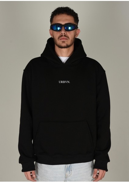Geisha Baskılı Kapüşonlu Sweatshirt