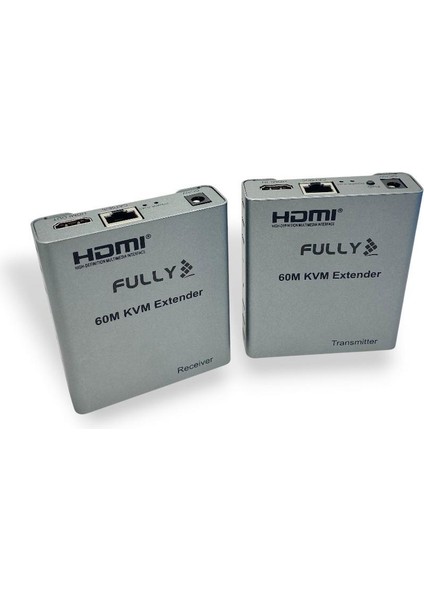 60METRE Hdmı+Usb+Ir To Cat6 Kvm Extender
