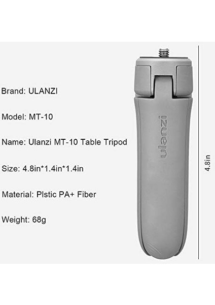 Metrashop Mt-10 Osmo Mobile 2 3 Masaüstü Tripod Grip, Siyah