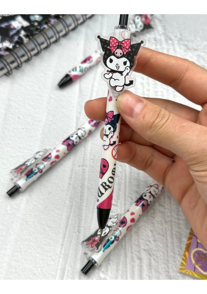 Kuromi Desenli Beyaz Renk 0.7 mm Uçlu Versatil Kurşun Kalem modelleri