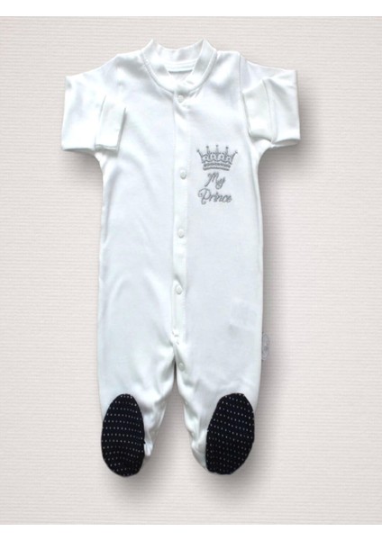 B Süper Prens Nakışlı %100 Cotton Antibakteriyel 10LU Zıbın Takımı Hastane Çıkışı fırsatları
