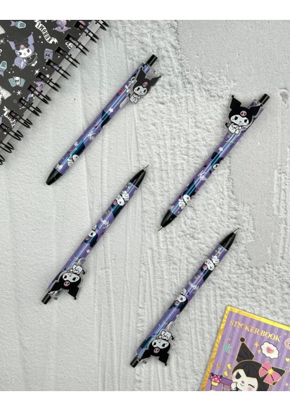 Kuromi Desenli Mor Renk 0.7 mm Uçlu Versatil Kurşun Kalem