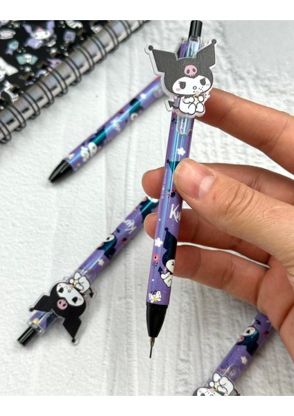 Kuromi Desenli Mor Renk 0.7 mm Uçlu Versatil Kurşun Kalem