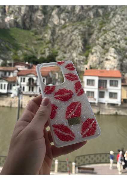 Xiaomi Redmi Note 13 Pro 4g Uyumlu Kılıf Öpücük Dudak Desenli Simli Parıltılı Dökülmez Taşlı Kapak indirimleri