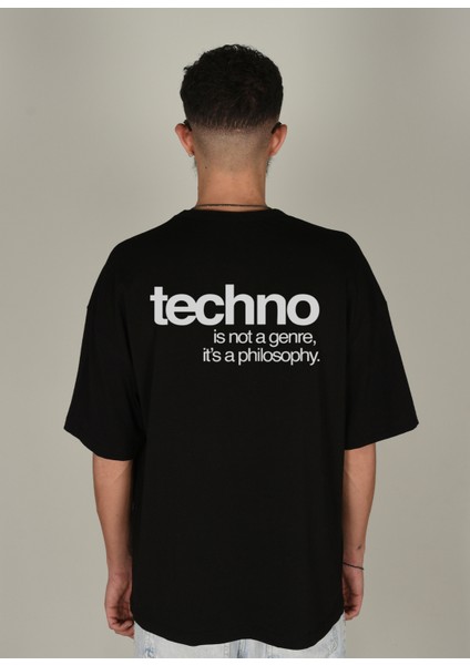 Tech Baskılı T-Shirt