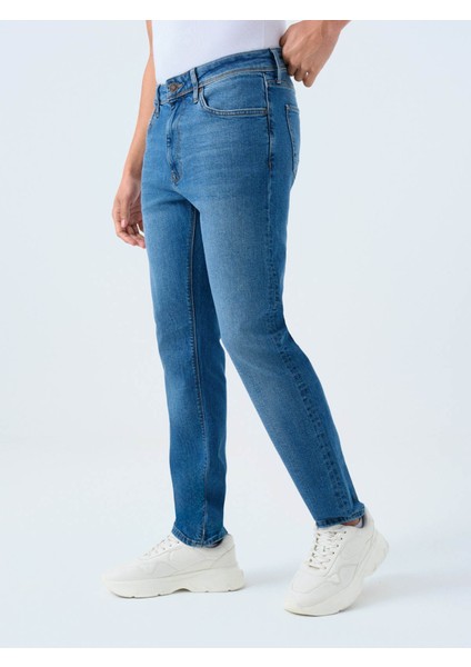 Lacivert Erkek Jean Pantolon LF2039439 modelleri