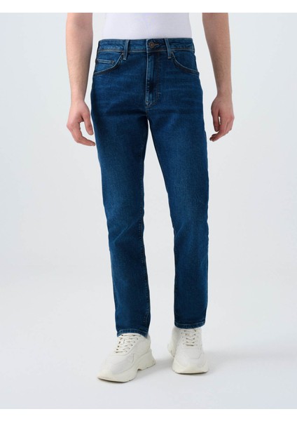 Koyu Lacivert Erkek Jean Pantolon LF2039438 modelleri