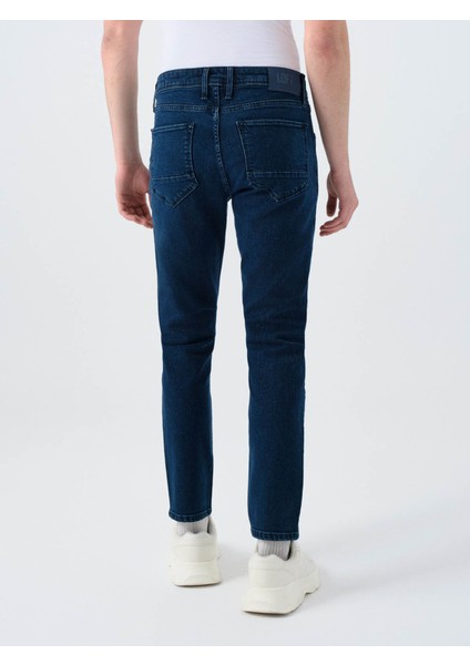 Koyu Lacivert Erkek Jean Pantolon LF2039437 fırsatları