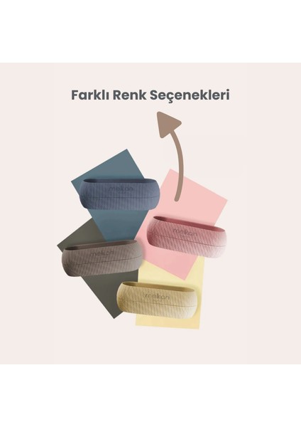 Modern Premium Mini Saksı 0,55L Kaktüs, Sukulent, Çiçek Saksısı Dekoratif Çizgi Desenli Uzun Saksı