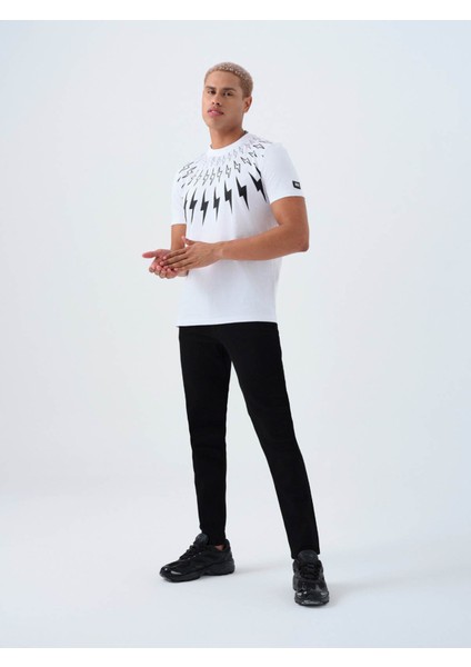 Siyah Erkek Jean Pantolon LF2039441