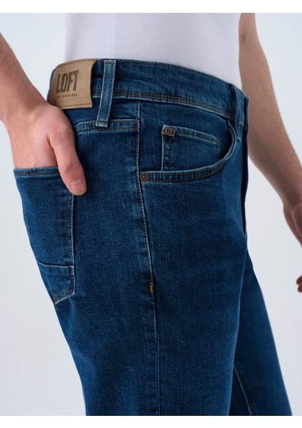Koyu Lacivert Erkek Jean Pantolon LF2039438 indirimleri