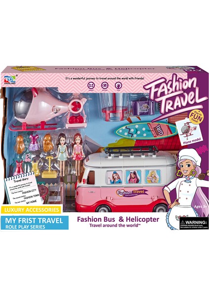 Fashıon Travel - Otobüs ve Helikopter Seyehat Seti
