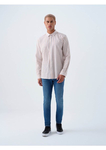 LF2039446 Lacivert Erkek Jean Pantolon LF2039446