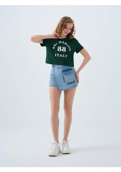 Yeşil Kadın T-Shirt LF2039515
