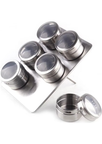 6'lı Mıknatıslı Baharatlık Seti Tdrtr