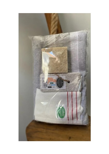 Gelin Damat Hamam Banyo 4'lü Set Tdrtr