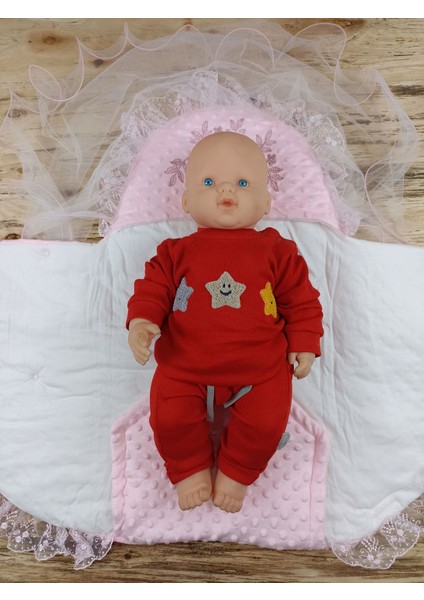 Yenidoğan Topçikli Gül Bahçesi Tül Örtülü Kız Erkek Bebek Klasik Kundak Bebek Battaniyesi fiyatları