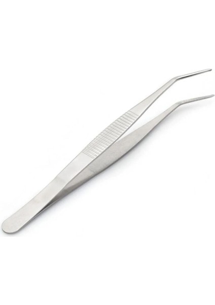 Penset Eğri Uçlu 16 Cm Sülük Tutma Cımbızı Paslanmaz
