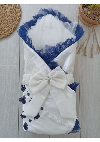 Yenidoğan Izmir Incisi Tül Işlemeli Pamuklu Fiyonklu Kundaklı Lüks 3lü Alt Açma Seti indirimleri