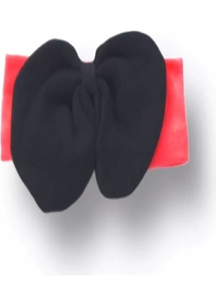 Princess Taçlı Mickey Nakışlı Şort Tişört 3lü Kız Bebek Takımı Nar Çiçeği